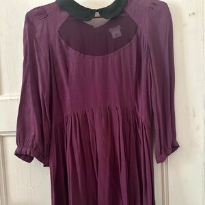 Purple Cooperative Mini Dress